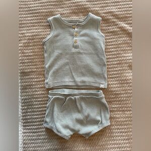 Organic Little Planets Sleeveless Baby Set